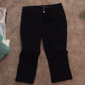 Black Crop Leggings Size 16